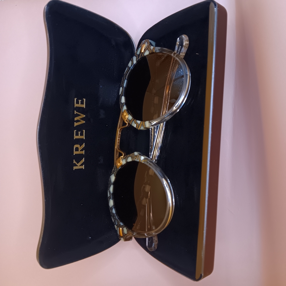 KREWE Sunglasses with Black and Gold Details